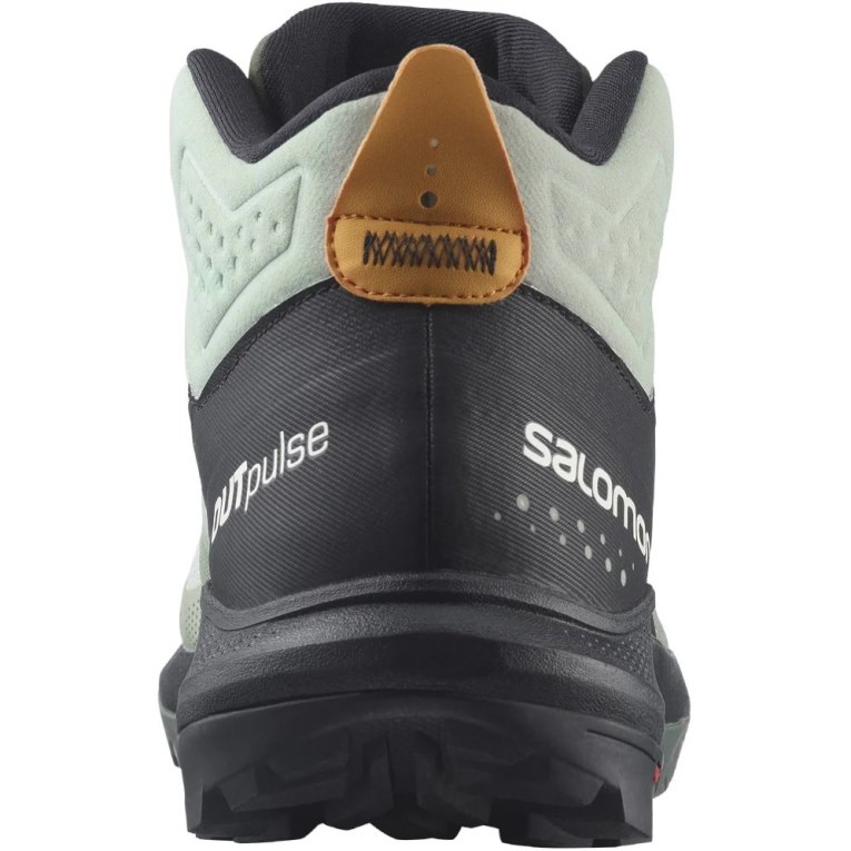 Mint / Black Salomon Outpulse Mid GTX Men's Hiking Boots | IE UX6193